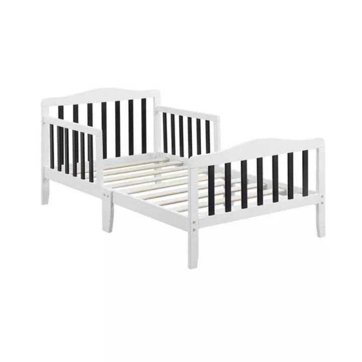 Kids' White Wooden Bed: Simple, Sturdy, 120x200x140 cm by Alhome - Zrafh.com - Your Destination for Baby & Mother Needs in Saudi Arabia