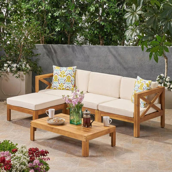 ShoreCraft 2-Piece White Outdoor Seating Set By Alhome - Zrafh.com - Your Destination for Baby & Mother Needs in Saudi Arabia