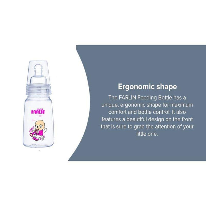 Farlin Baby Feeding Bottle With Standard Neck - 120 ml - Pink - ZRAFH