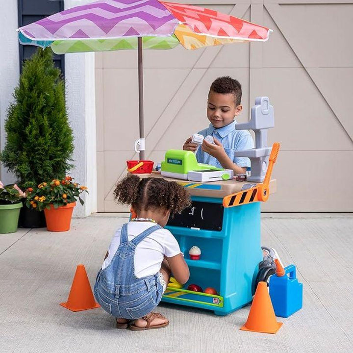 Step2 Pretend Play Stop & Go Market - Blue - Zrafh.com - Your Destination for Baby & Mother Needs in Saudi Arabia