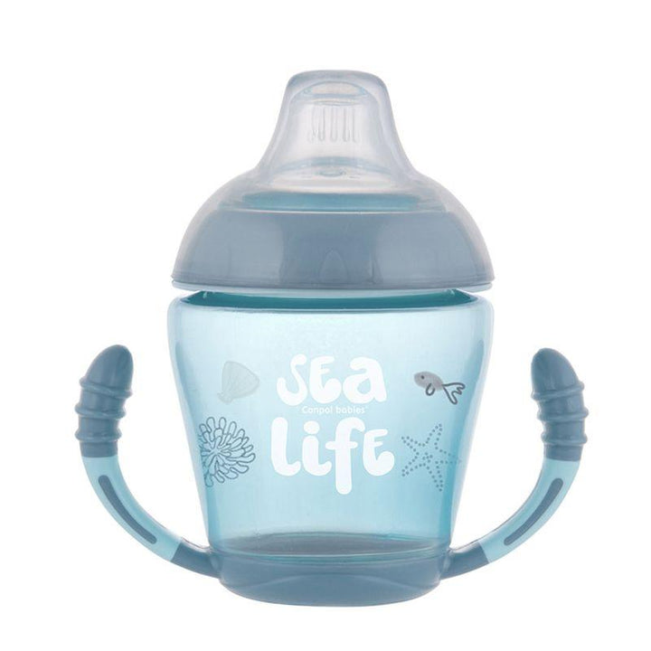 Canpol Babies Non-Spill Cup with Soft Silicone Spout 230 ml Sea Life - ZRAFH