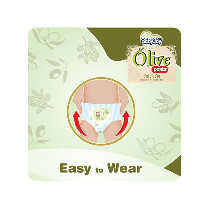 BabyJoy Olive Pants Mega Box - Size 3 - Medium - 6-12 kg - 162 Diapers - Zrafh.com - Your Destination for Baby & Mother Needs in Saudi Arabia