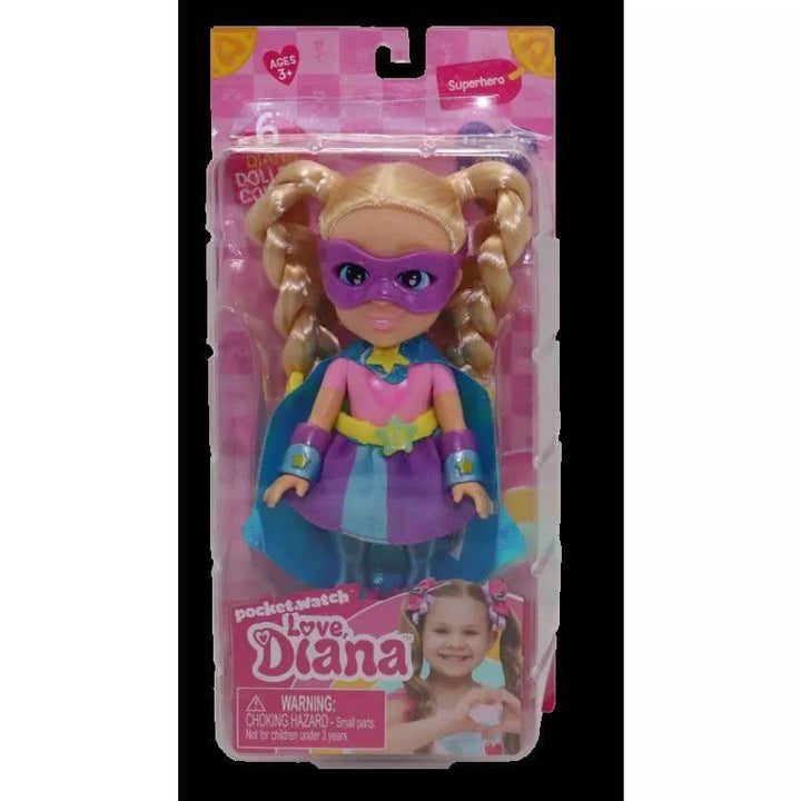 Headst Doll Love Diana superhero- 15.5 cm- multicolor - ZRAFH