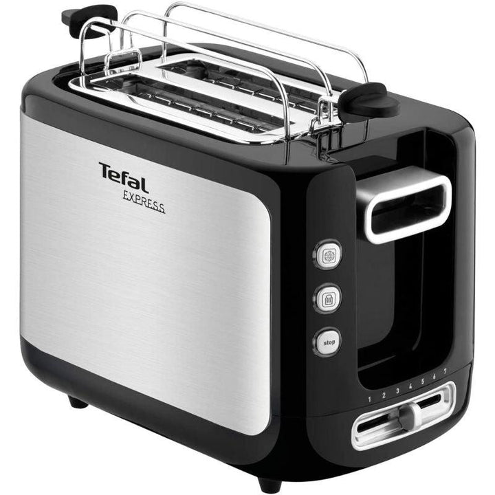 Tefal Toaster New Express 2 Slot - 850 W - black and silver - TT365027 - ZRAFH
