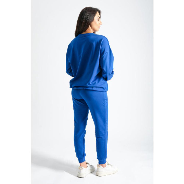 Londonella High Neck Sports Set With Elasticated drawstring waist - Blue - 100194 - Zrafh.com - Your Destination for Baby & Mother Needs in Saudi Arabia