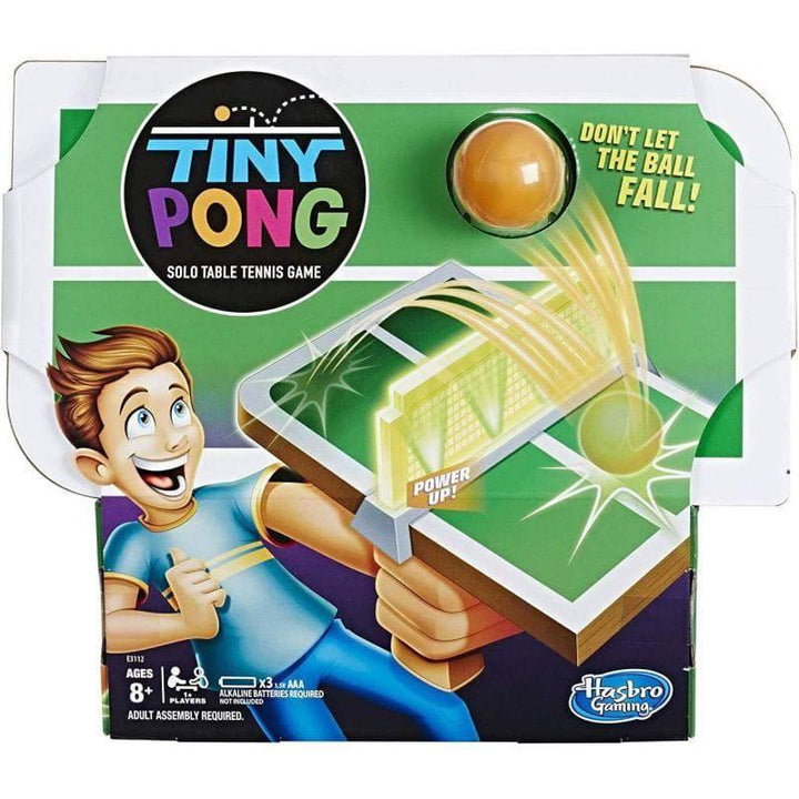 Tiny Pong Solo Table Tennis Kids Electronic Handheld Game Ages 8 and Up - ZRAFH