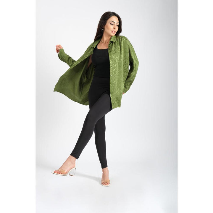 Londonella Shirt Oversized fit - Green - 100130 - Zrafh.com - Your Destination for Baby & Mother Needs in Saudi Arabia