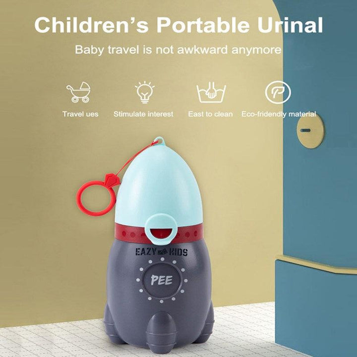 Eazy Kids Toddler On the Go Travel Rocket Urinal with Portable String - 370ml - Zrafh.com - Your Destination for Baby & Mother Needs in Saudi Arabia