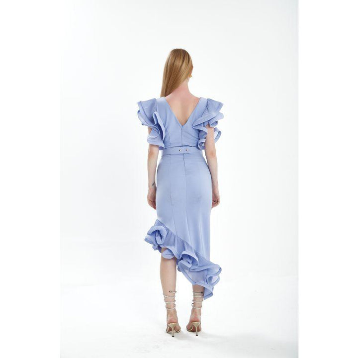 Londonella Women's Midi Summer Dress With Fashionable Sleeves - Lon100316 - Zrafh.com - Your Destination for Baby & Mother Needs in Saudi Arabia