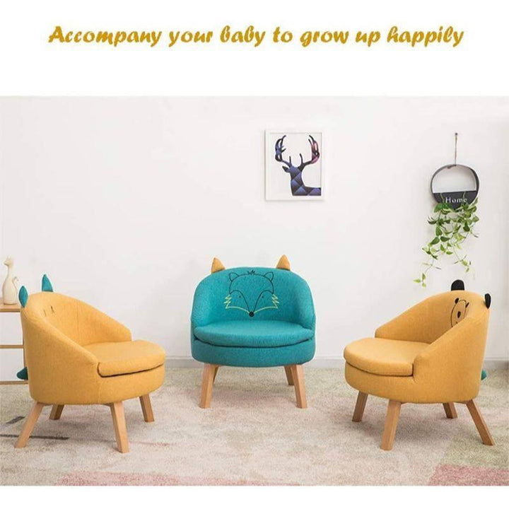 Children Furniture High Leg Sofa 58.5x38x58.5 cm By Baby Love - 33-005C-YELLOW - ZRAFH