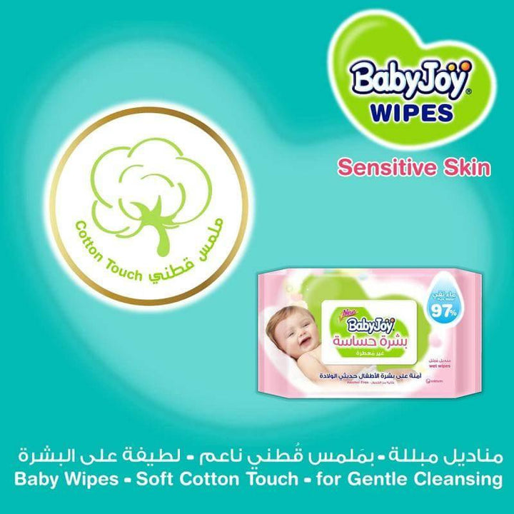 Babyjoy Baby Wet Wipes For Sensitive Skin 48x4 Wet Wipes - ZRAFH