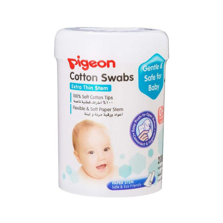 Pigeon Cotton Swabs - 100 pieces - Zrafh.com - Your Destination for Baby & Mother Needs in Saudi Arabia