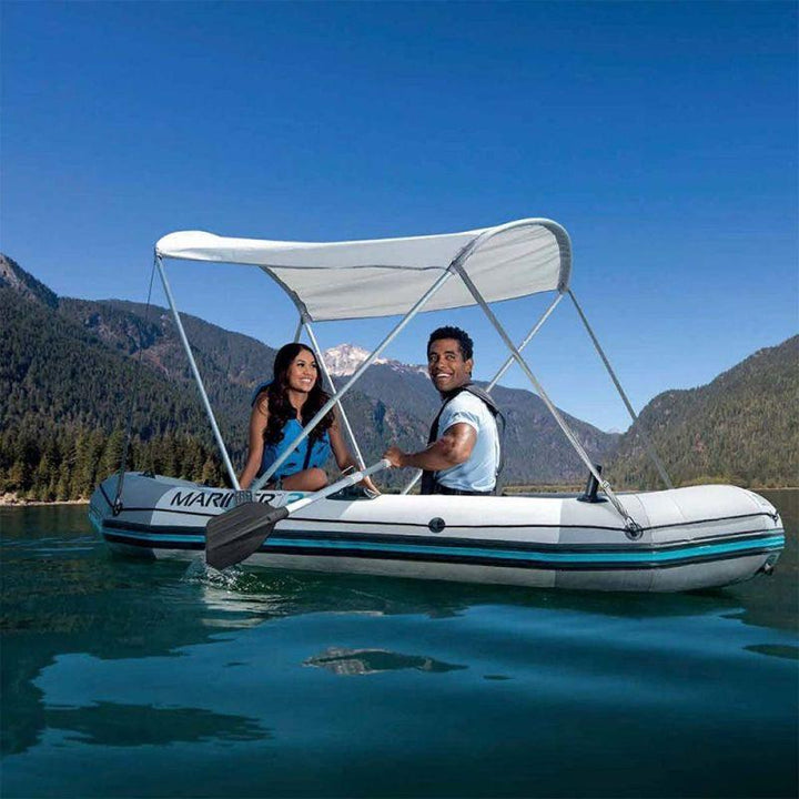 Intex Bimini Boat With Top Sun Shade - Silver - Zrafh.com - Your Destination for Baby & Mother Needs in Saudi Arabia