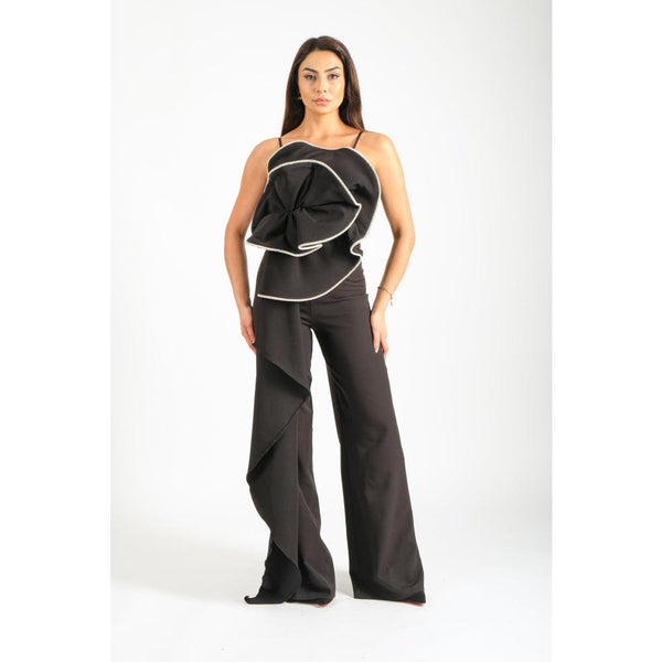 Londonella Women's Off Shoulder Wide Leg Jumpsuit - Black - 100251 - Zrafh.com - Your Destination for Baby & Mother Needs in Saudi Arabia