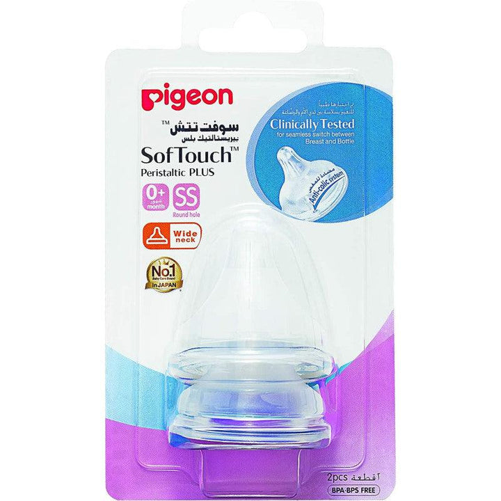 Pigeon Softouch Wide Neck Nipple - Zrafh.com - Your Destination for Baby & Mother Needs in Saudi Arabia