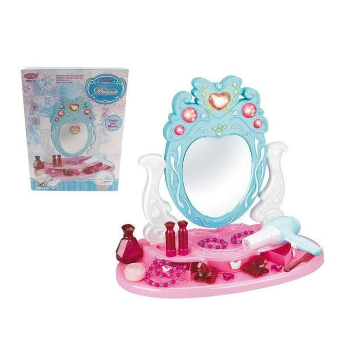 Mirror Beauty Set For Girls, Pink - 33.5x8.5x44cm - 18-1518680 - ZRAFH