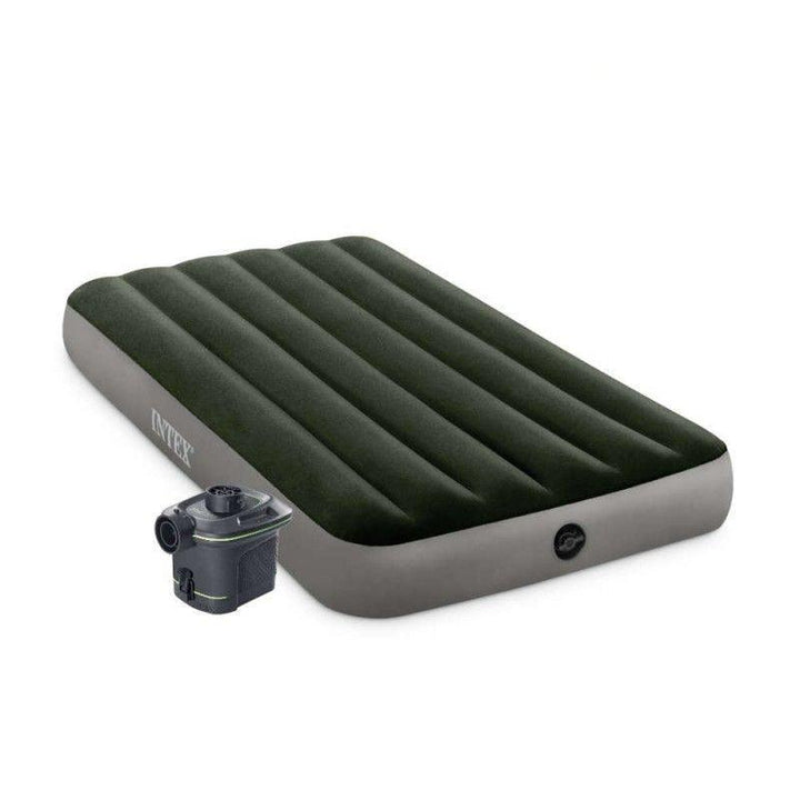 Intex Dura-Beam Prestige Double Air Bed - Battery Pump - Green - INT64777 - Zrafh.com - Your Destination for Baby & Mother Needs in Saudi Arabia