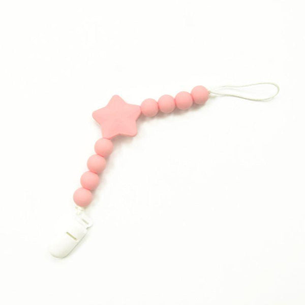 Luqu Silicone Pacifier Beads- Pink - ZRAFH