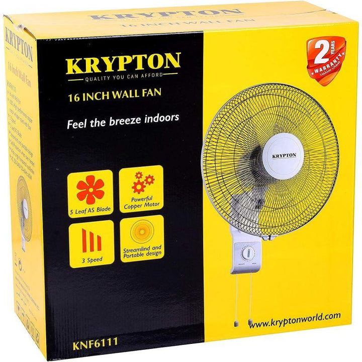 Krypton Mounted Fan - 60.0 W - White - KNF6111 - Zrafh.com - Your Destination for Baby & Mother Needs in Saudi Arabia