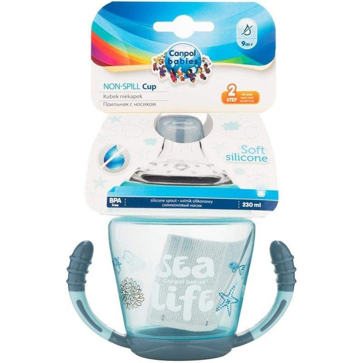 Canpol Babies Non-Spill Cup with Soft Silicone Spout 230 ml Sea Life - ZRAFH