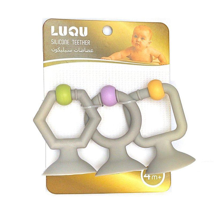 Luqu Silicone Teether- Set of 3 pieces - ZRAFH