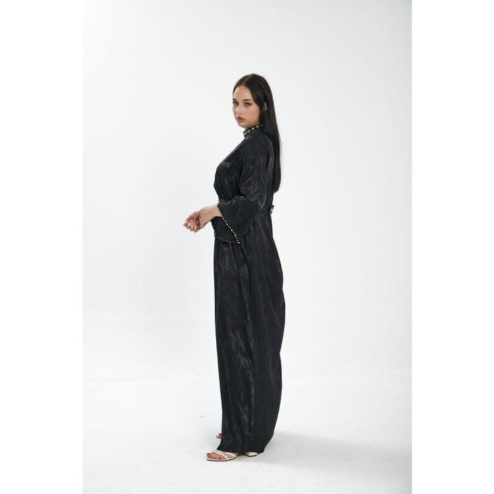 Londonella Women's Long Summer Dress With Long Sleeves And Belt - Lon100307 - Zrafh.com - Your Destination for Baby & Mother Needs in Saudi Arabia