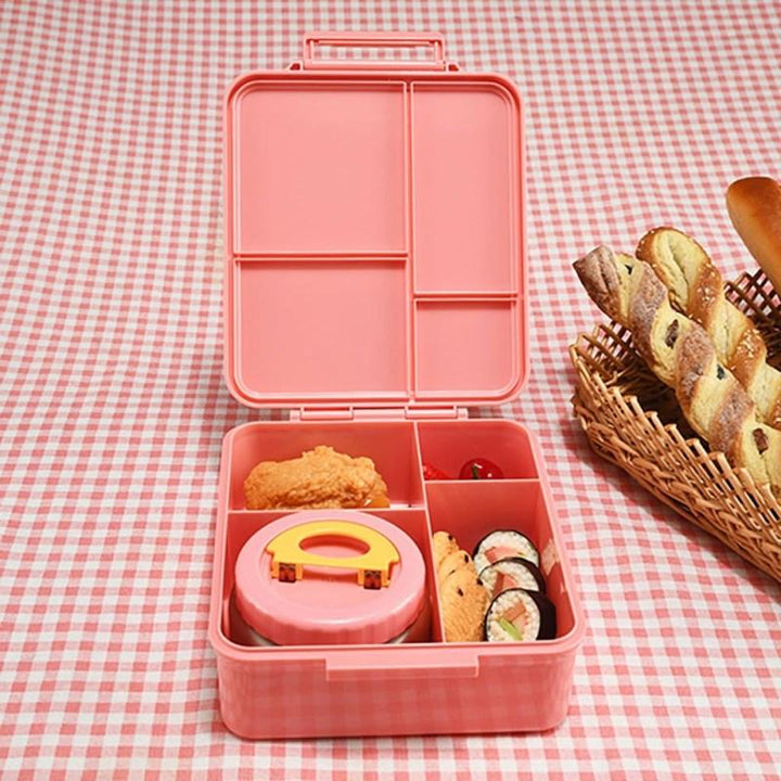 Eazy Kids Jumbo Bento Lunch Box with Insulated Jar - Zrafh.com - Your Destination for Baby & Mother Needs in Saudi Arabia