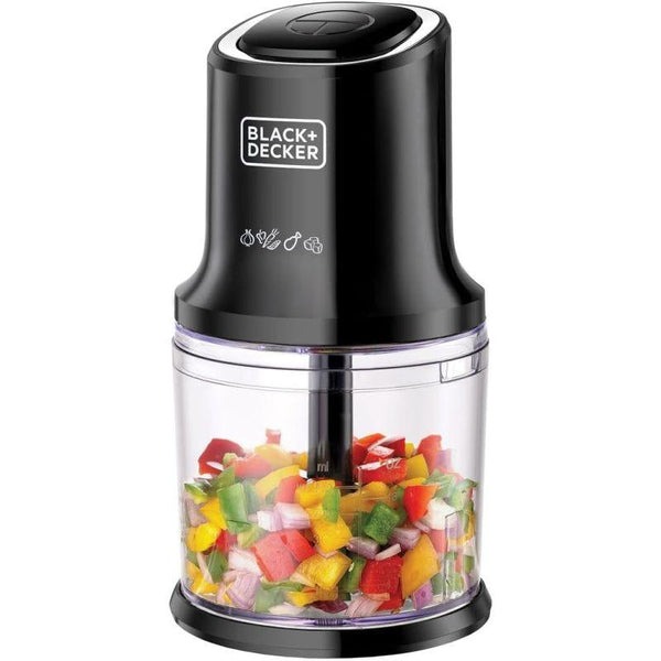 Black And Decker Vertical Food Chopper With 4 Blades - 500 ml - 500 W - Black - Zrafh.com - Your Destination for Baby & Mother Needs in Saudi Arabia