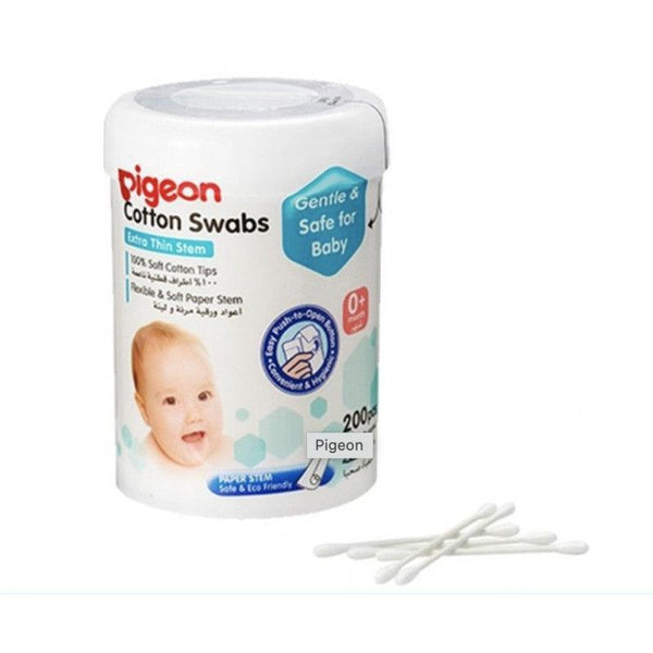 Pigeon Cotton Swabs - 100 pieces - Zrafh.com - Your Destination for Baby & Mother Needs in Saudi Arabia