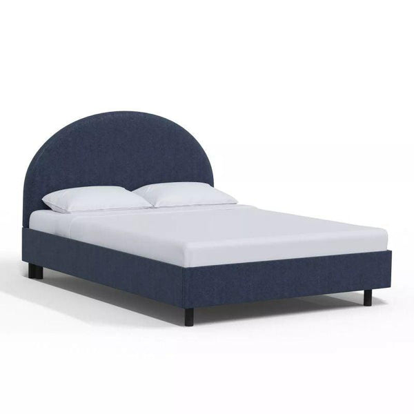 Royal Collection: Swedish Wood Queen Bed - Elegance Blue Opulence (180x200x140) by Alhome - Zrafh.com - Your Destination for Baby & Mother Needs in Saudi Arabia