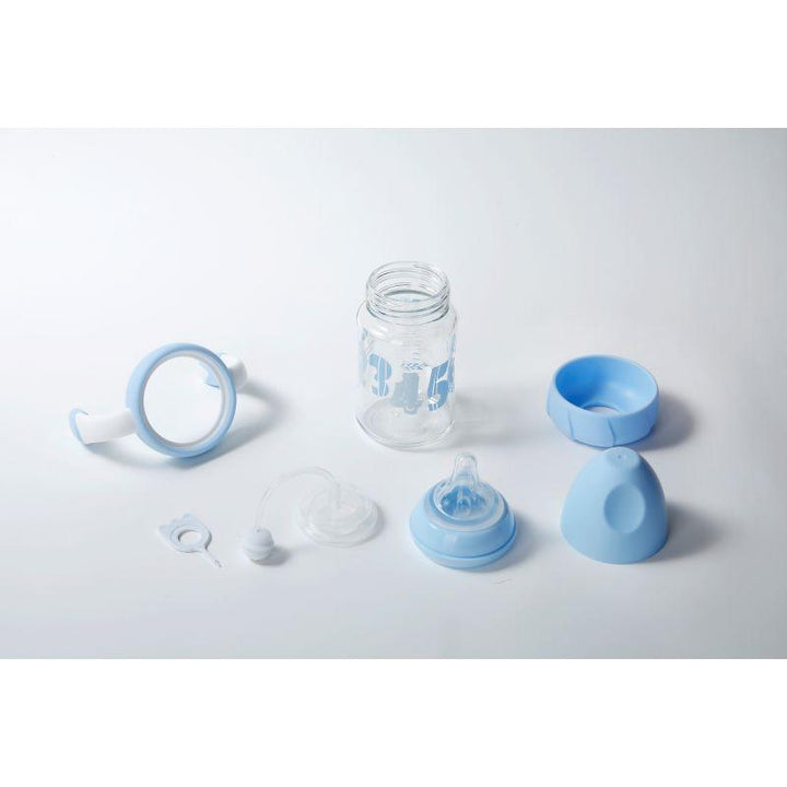 Luqu Glass Feeding Bottle With Handle - 180Ml - ZRAFH