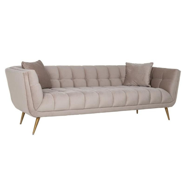 Timeless Tranquility: 3-Seater Velvet Sofa By Alhome - Zrafh.com - Your Destination for Baby & Mother Needs in Saudi Arabia