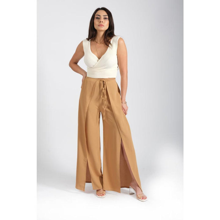 Londonella Women's High-waisted Pants With Wide Open Legs design - 100228 - Zrafh.com - Your Destination for Baby & Mother Needs in Saudi Arabia