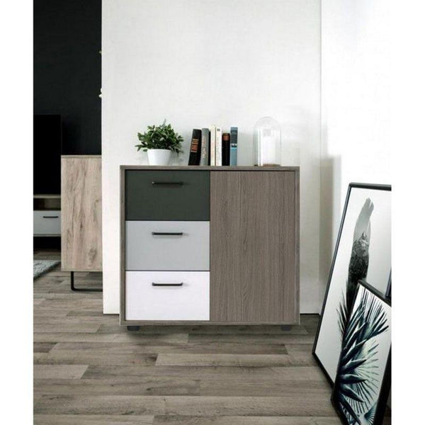 Shoe Cabinet with 3 Drawers and a Door By Alhome - Zrafh.com - Your Destination for Baby & Mother Needs in Saudi Arabia