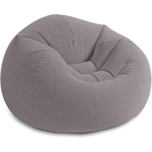 Intex Beanless Bag Inflatable Lounge Chair - 114x114x71 cm - Grey - Zrafh.com - Your Destination for Baby & Mother Needs in Saudi Arabia