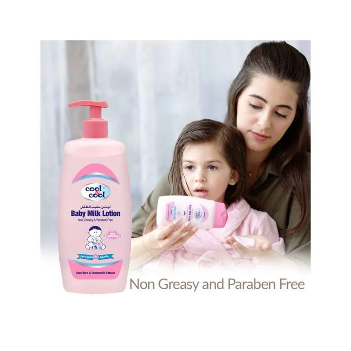 Cool & Cool Baby Milk Lotion Pack of 4 - 500 ml - Zrafh.com - Your Destination for Baby & Mother Needs in Saudi Arabia