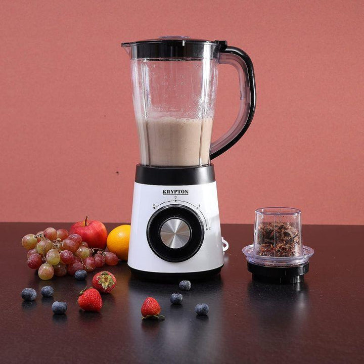 Krypton 2-in-1 Multifunctional Blender - 500W - Stainless Steel Blades - 2 Speed Controls with Pulse - 1.5L Bowl - KNB5315 - Zrafh.com - Your Destination for Baby & Mother Needs in Saudi Arabia