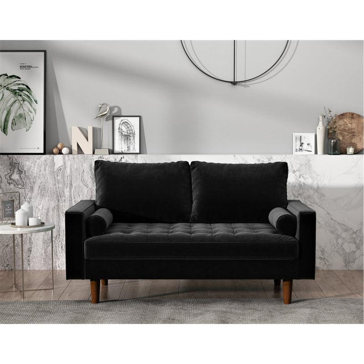 Modern Comfortable Velvet 2 Seater Sofa - 180x85x85 cm - By Alhome - Zrafh.com - Your Destination for Baby & Mother Needs in Saudi Arabia