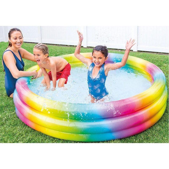 Intex Rainbow Ombre Pool - 1.68x38 cm - Zrafh.com - Your Destination for Baby & Mother Needs in Saudi Arabia