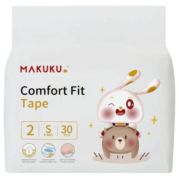 Makuku Comfort Fit Tape Diapers - S - Zrafh.com - Your Destination for Baby & Mother Needs in Saudi Arabia