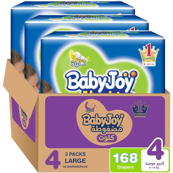 BabyJoy Diapers Culotte Large 10-18 kg - Size 4 - Zrafh.com - Your Destination for Baby & Mother Needs in Saudi Arabia