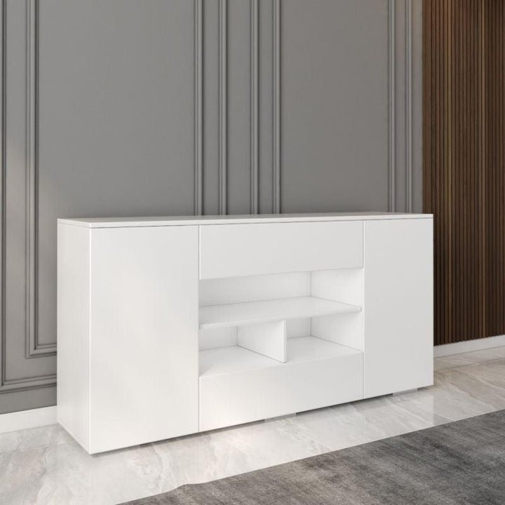 White Console Storage Unit By Alhome - Zrafh.com - Your Destination for Baby & Mother Needs in Saudi Arabia