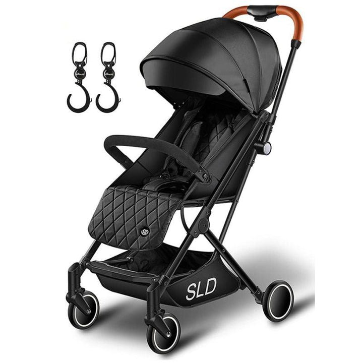 Teknum Travel Lite Stroller SLD With Hooks - Black - Zrafh.com - Your Destination for Baby & Mother Needs in Saudi Arabia