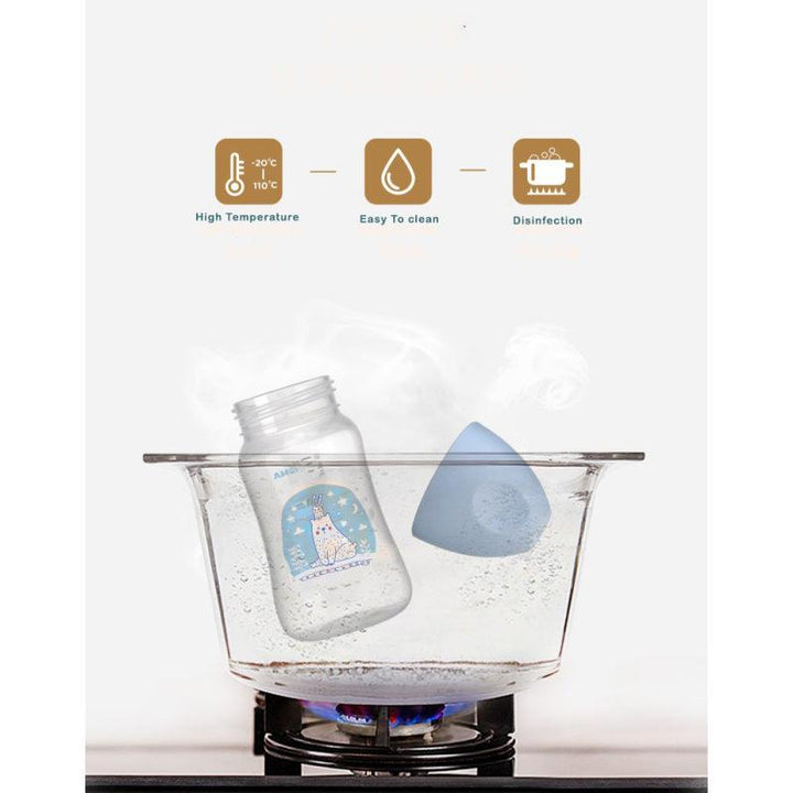 Amchi Baby Feeding Bottle with Handle-300ml - 0-1 Years - Zrafh.com - Your Destination for Baby & Mother Needs in Saudi Arabia