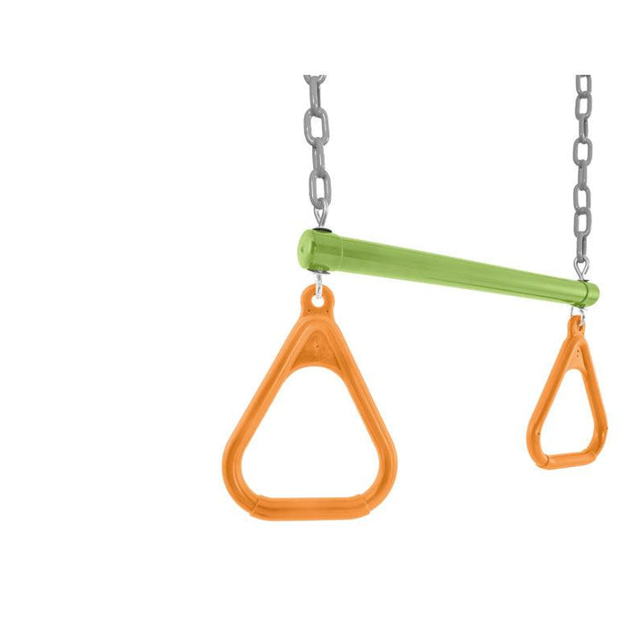Intex Swing Four Feature Swing Set With Free Trapeze Bar - Steel And Plastic - 3-10 Years - Unisex - Grey - Zrafh.com - Your Destination for Baby & Mother Needs in Saudi Arabia