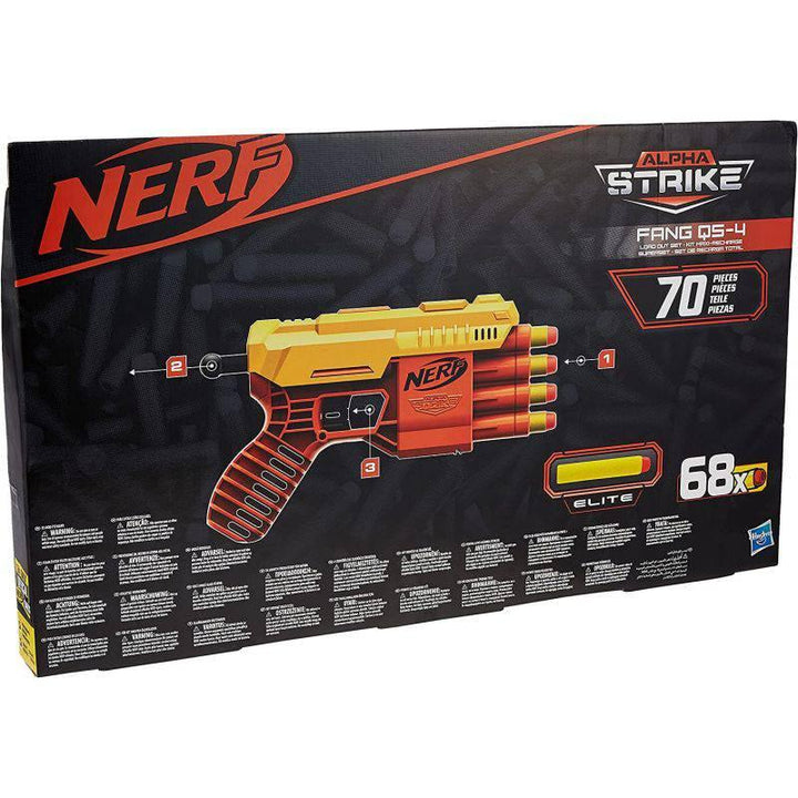 Nerf Fang QS-4 Load Out Set - 2 Blasters and 68 Elite Darts - ZRAFH