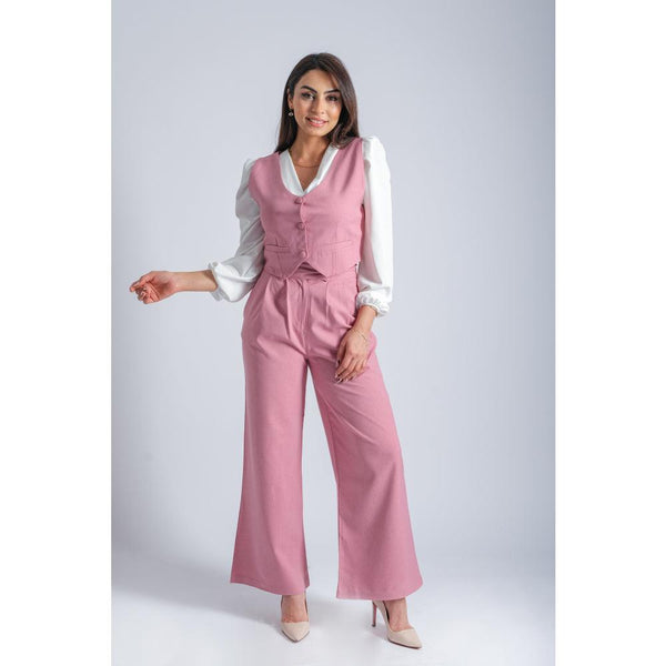 Londonella 2-Piece Set Vest and Pants - Rose Pink - 100179 - Zrafh.com - Your Destination for Baby & Mother Needs in Saudi Arabia