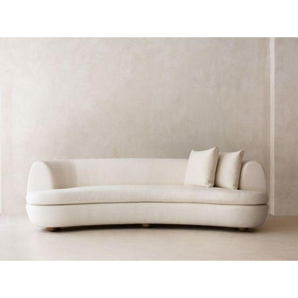 Luxurious Beige Velvet 3-Seater Sofa Swedish Wood By Alhome - 110110917 - Zrafh.com - Your Destination for Baby & Mother Needs in Saudi Arabia