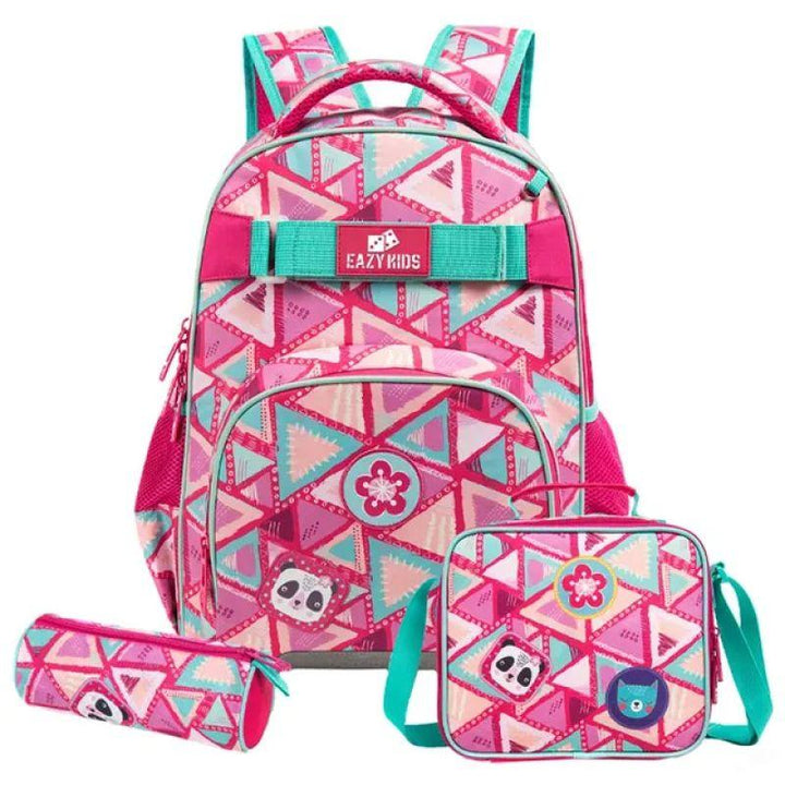Eazy Kids School Bag, Lunch Bag , Pencil Case, Set of 3 - EZ_S3