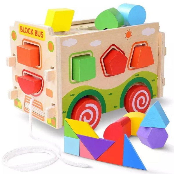 Babylove Wooden Shape Sorter With Push Truck - 33-2270 - ZRAFH